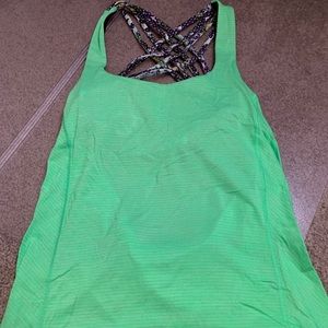 Lululemon workout top with built in sports bra